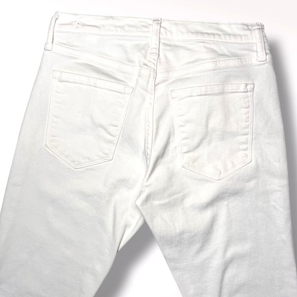 Banana Republic White Skinny Jeans Mid Rise Petite 28 - Picture 8 of 9